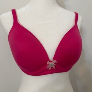 Victoria's SecretSize 36C Fuchsia Bra with Lace Bow